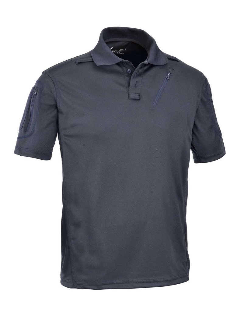 DEFCON5 Advanced Tactical Polo kurzarm mit Taschen aus Polyester Mesh - navyblau - XL