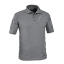 DEFCON5 Advanced Tactical Polo kurzarm mit Taschen aus Polyester Mesh - grau - S