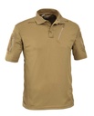 DEFCON5 Advanced Tactical Polo kurzarm mit Taschen aus Polyester Mesh - coyote - S
