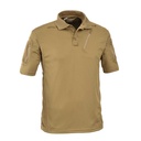 DEFCON5 Advanced Tactical Polo kurzarm mit Taschen aus Polyester Mesh - coyote - XL