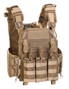 DEFCON5 Sturmplattenträger mit Schnellverschlusssystem + Triple Mag. Pouch - coyote
