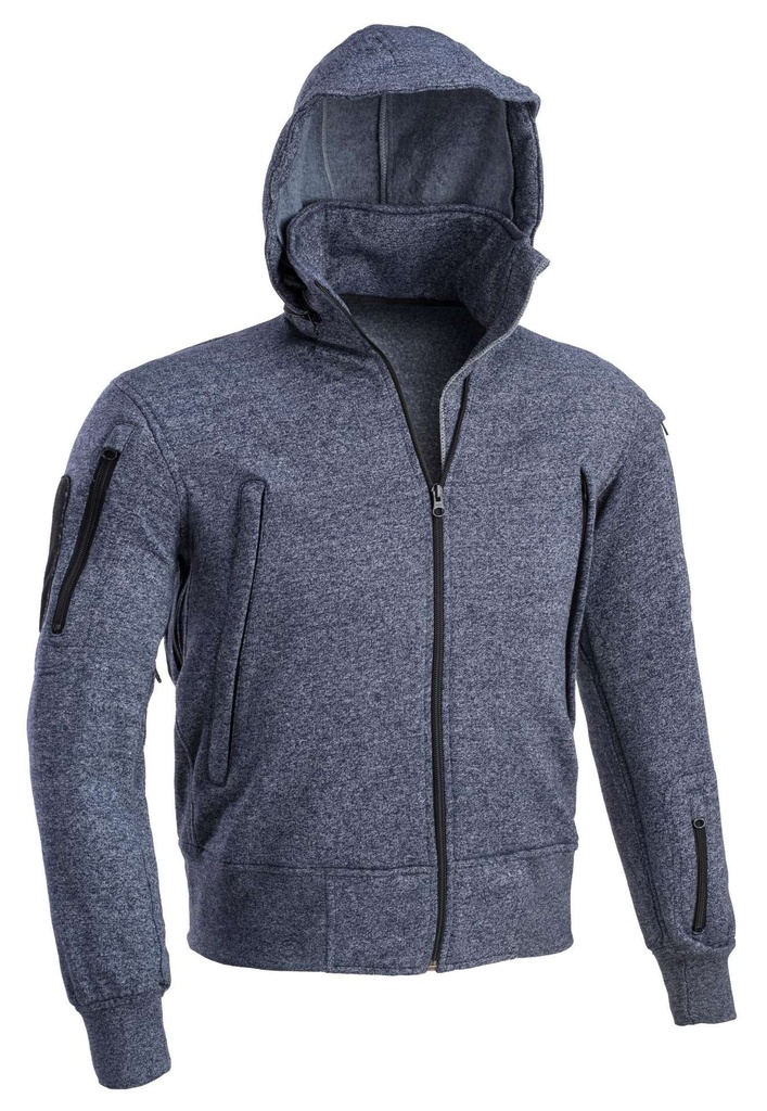 DEFCON5 Pulloverjacke mit Kapuze - navyblau - XS
