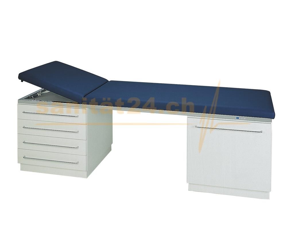 Untersuchungsliege mit Unterschrank