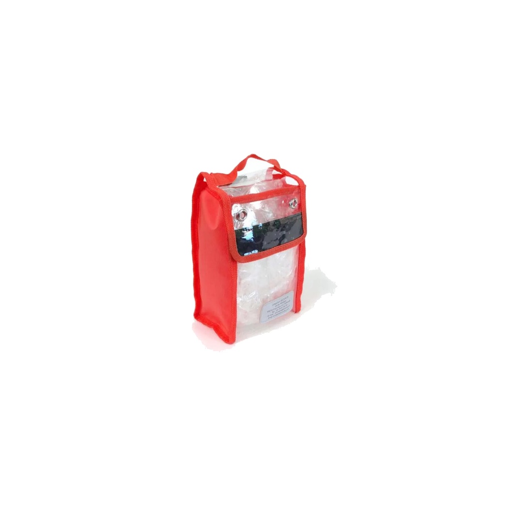 Dimatex transparente Tasche Cristal S - rot