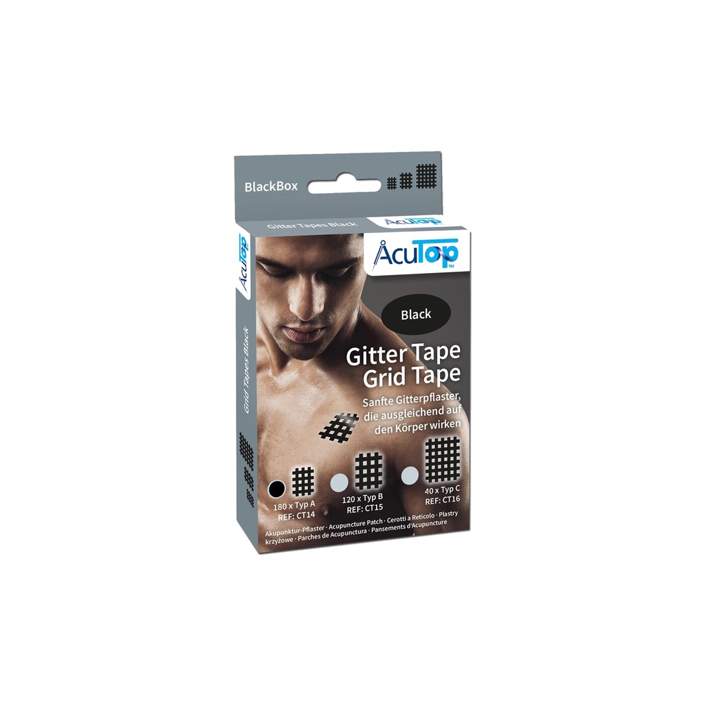 AcuTop Gittertape - S - schwarz