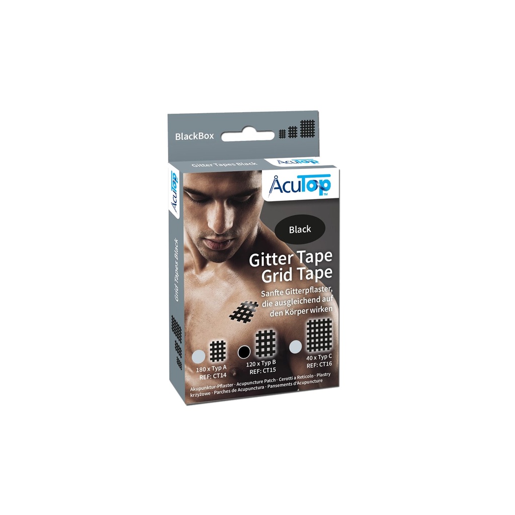 AcuTop Gittertape - M - schwarz