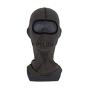 Atmungsaktive Sturmhaube Polizei, steingrauoliv