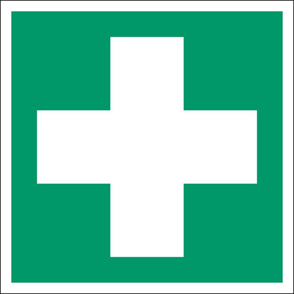 Everglow Rettungszeichen Schild Erste Hilfe ASR A1.3 ISO 7010-E003 - 30cm - 30cm