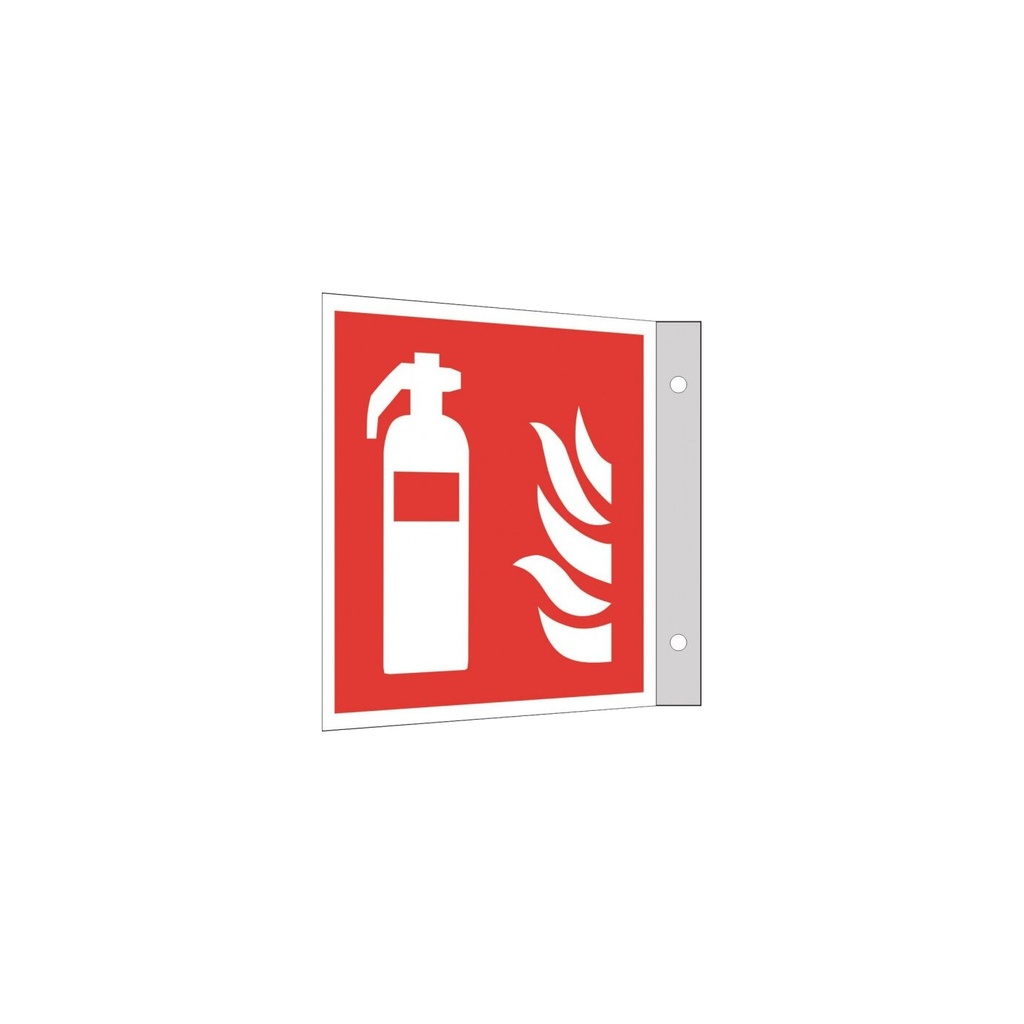 Everglow Rettungszeichen Fahnenschild Feuerlöscher - 15cm - 15cm