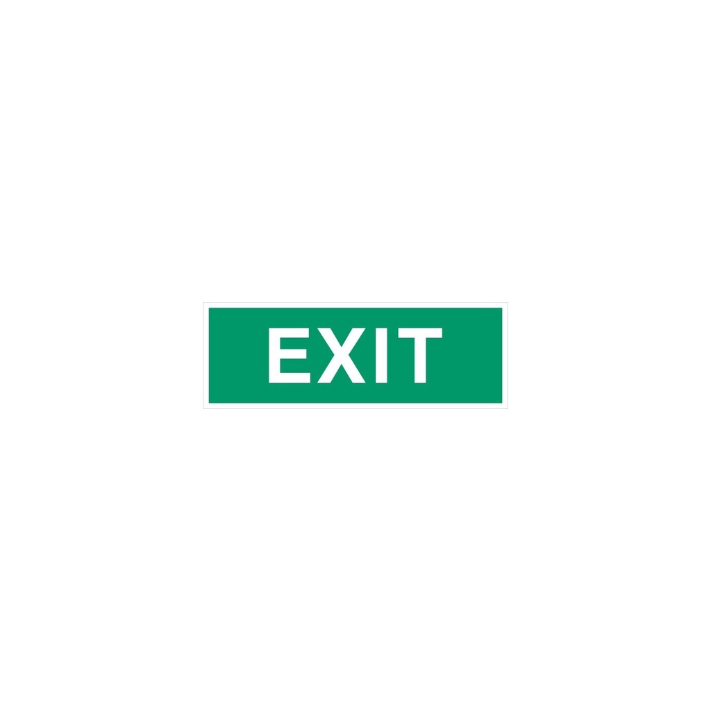 Everglow Rettungszeichen Textschild "EXIT" - 40cm - 14cm