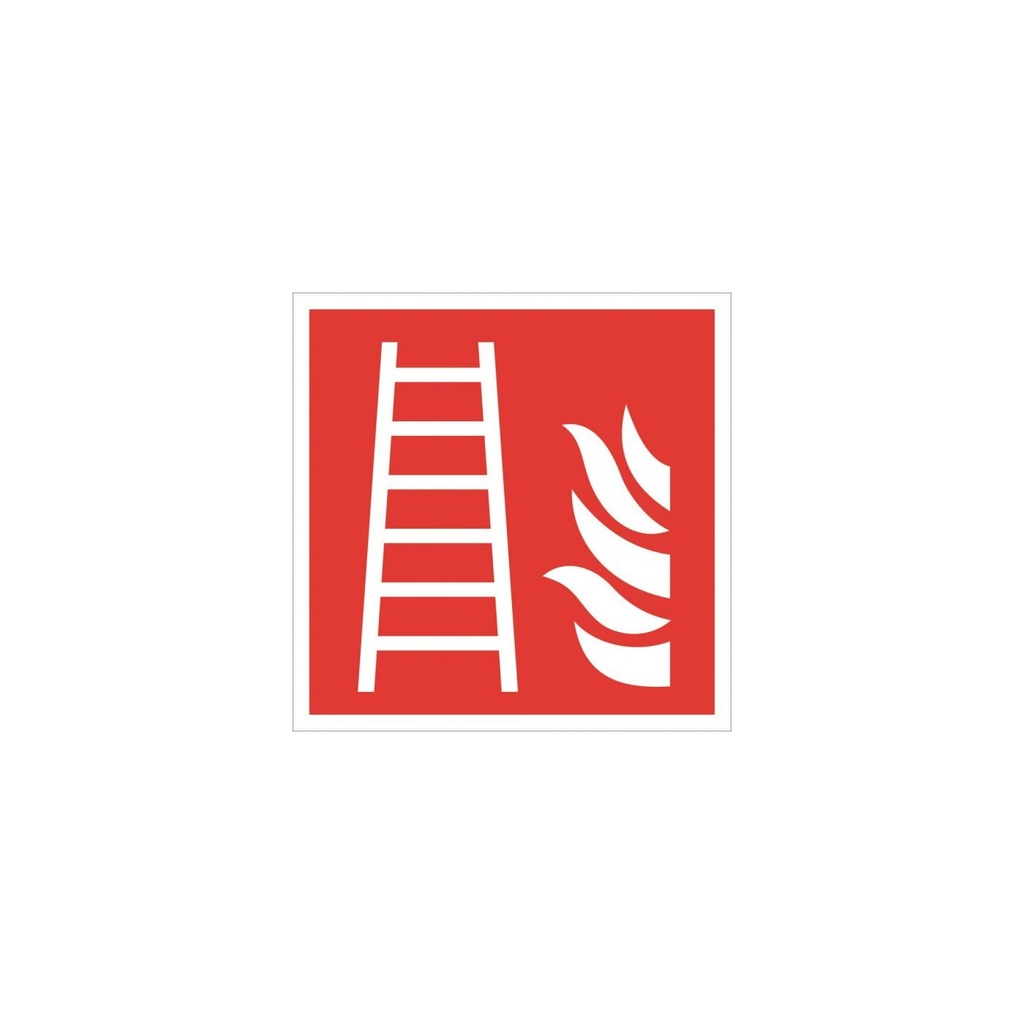 Everglow Rettungszeichen Schild Feuerleiter ASR A1.3 ISO 7010-F003 - 15cm - 15cm