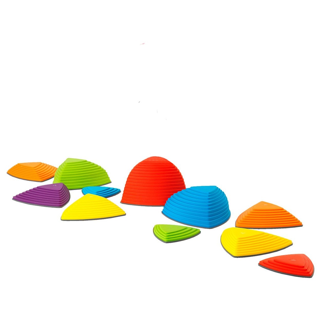 Hügelkuppen und Fluss-Steine-Set, inkl. Federnder Fluss-Stein, 12-tlg.