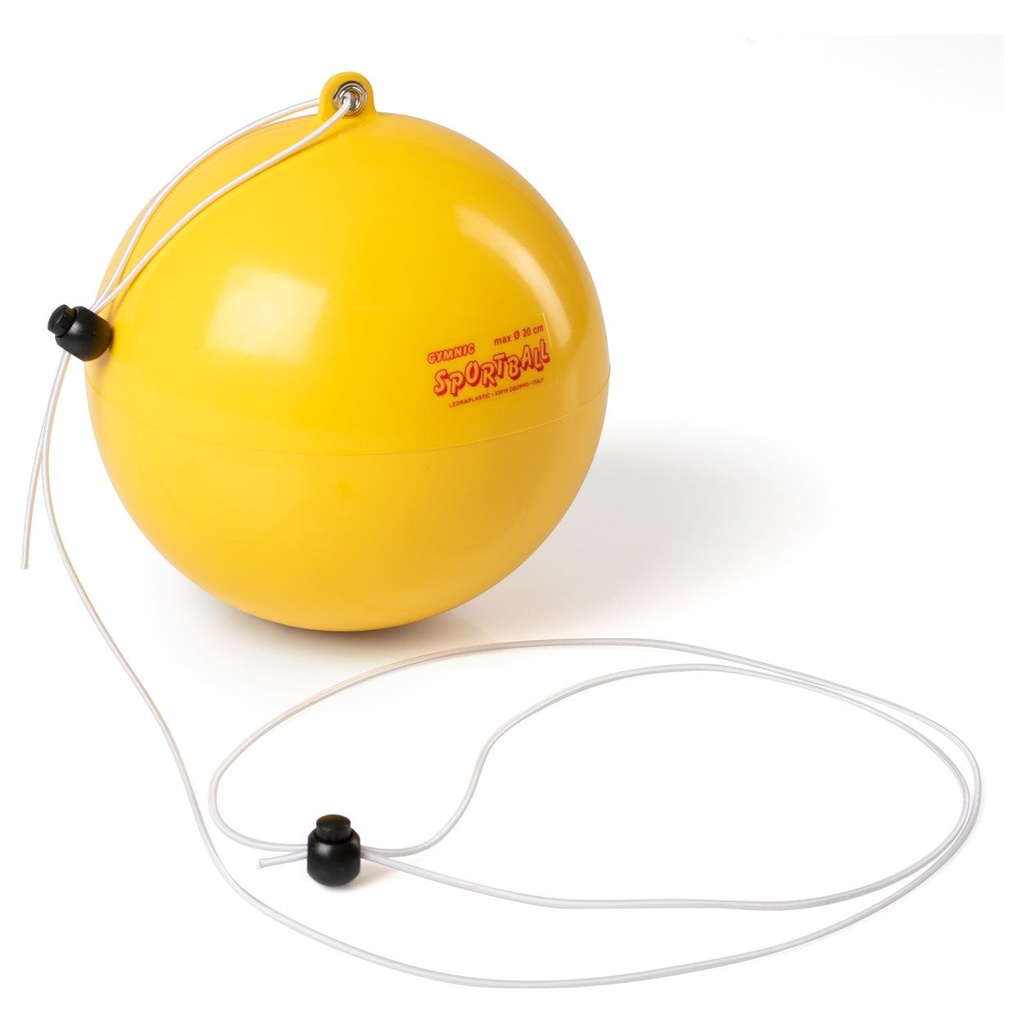 Sportball mit Schnur, Durchmesser 18-21 cm
