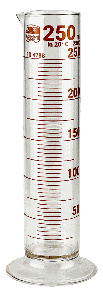 Messzylinder, niedrige Form, Rundfuss - 50ml