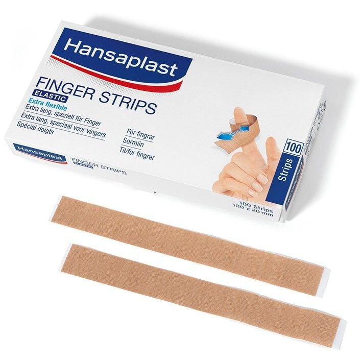 Hansaplast Elastic Fingerstrips Fingerverband, 2x18cm, 100Stk
