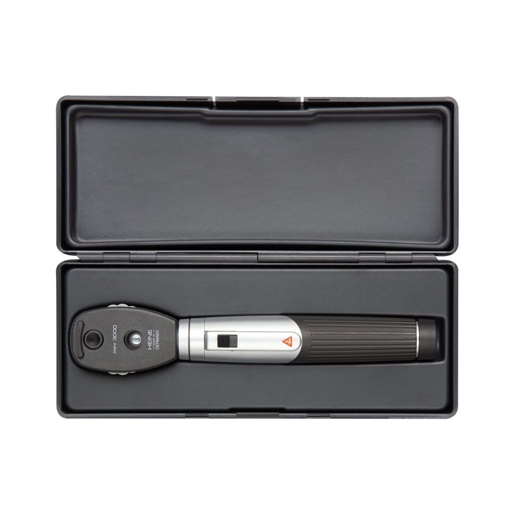 HEINE mini 3000© Ophtalmoskop Set 2,5V - mit Batteriegriff, Farbe: schwarz