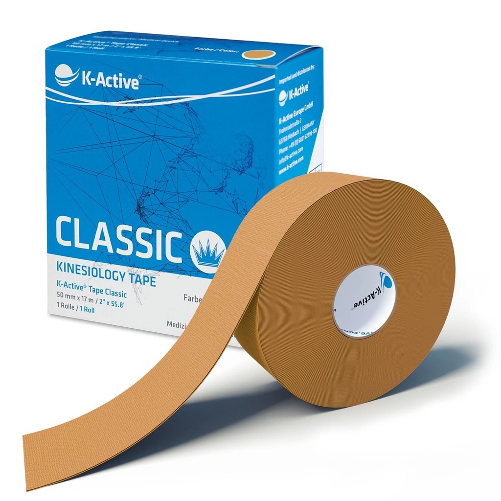 K-Active Kinesio Tape Classic 5cm x 17m, - beige