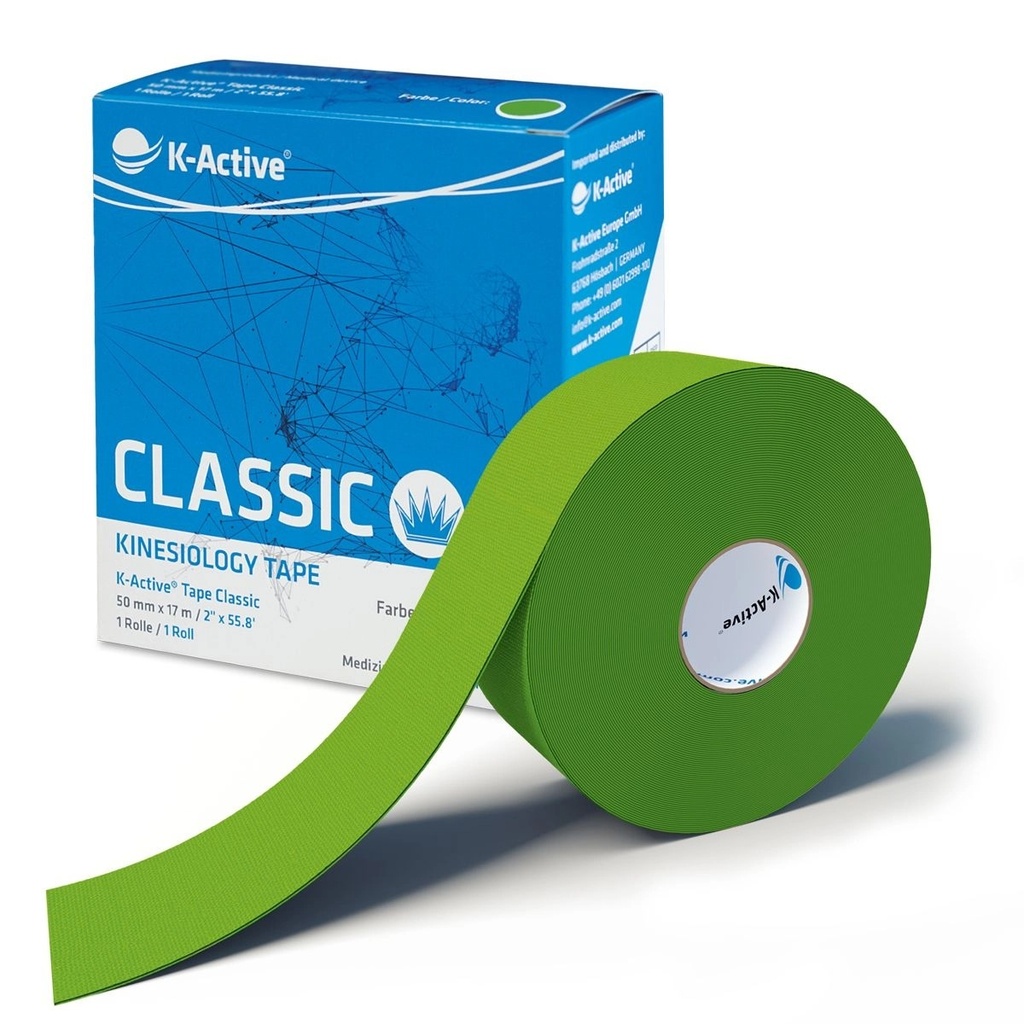 K-Active Kinesio Tape Classic 5cm x 17m, - grün