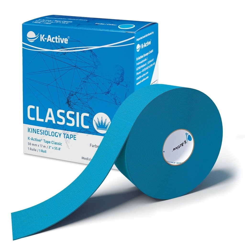 K-Active Kinesio Tape Classic 5cm x 17m, - blau