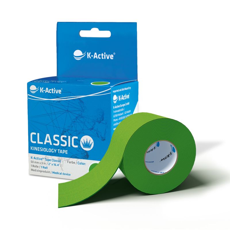 K-Active Kinesiology Tape Classic 5cm x 5 m - grün