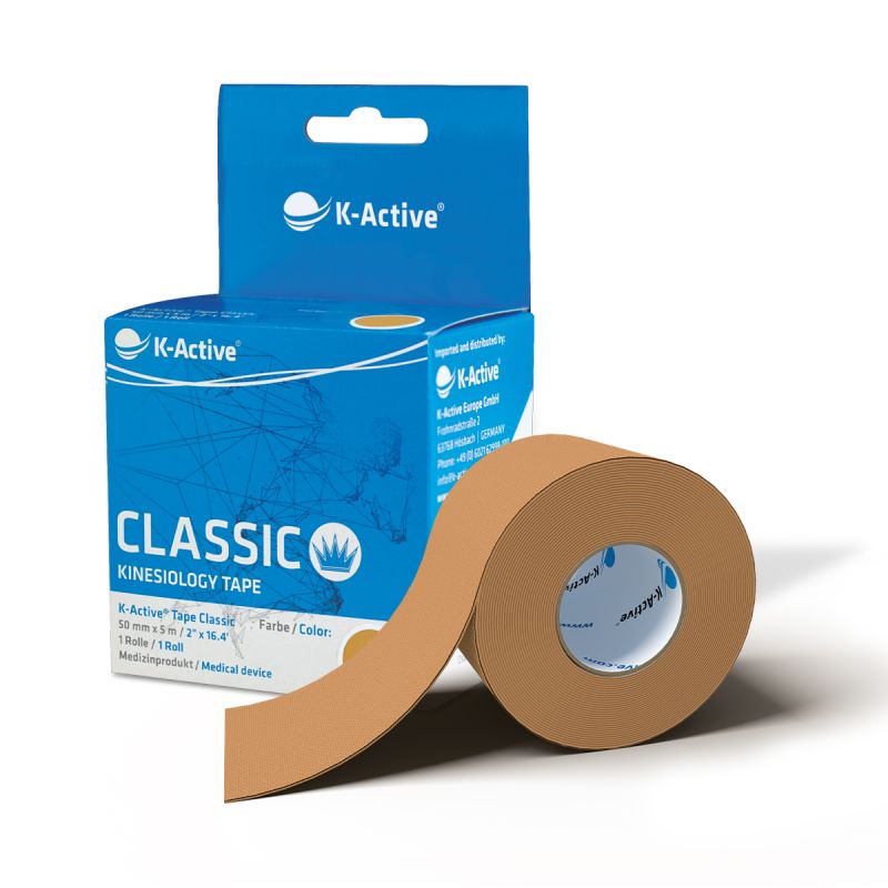 K-Active Kinesiology Tape Classic 5cm x 5 m - beige