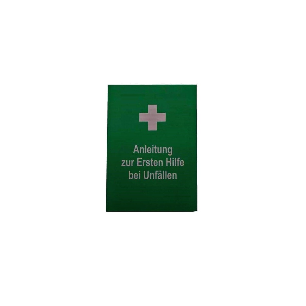 Anleitung zur Ersten Hilfe, DIN A6, zu DIN13157 und 13169