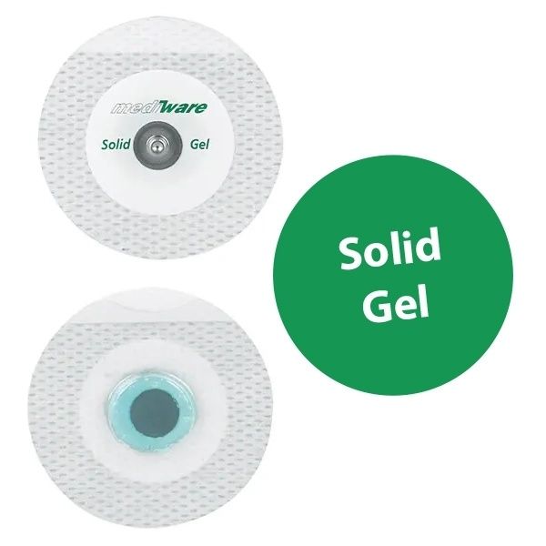 EKG Elektroden Microtape Lochvlies Solid Gel, 50mm Durchmesser, 30Stk