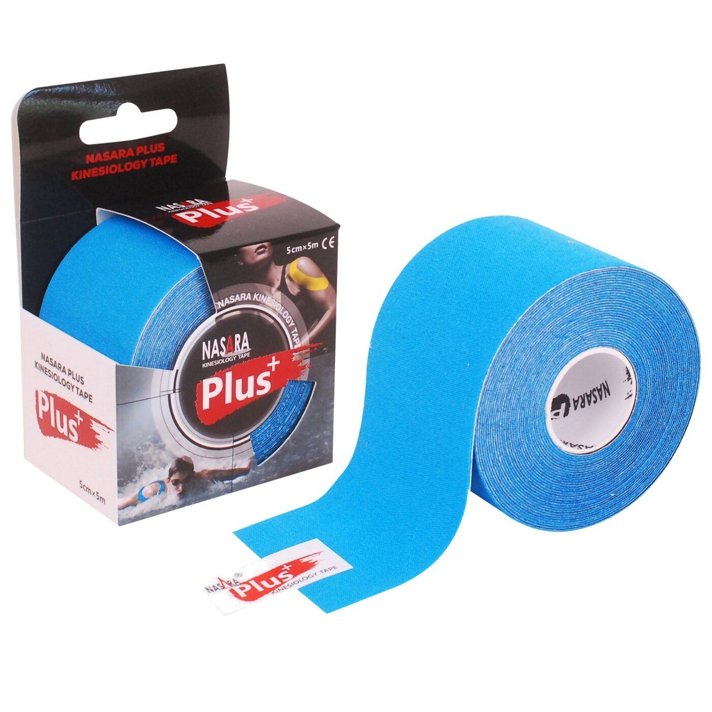 Nasara Kinesiology Tape Plus 5cmx5m - blau