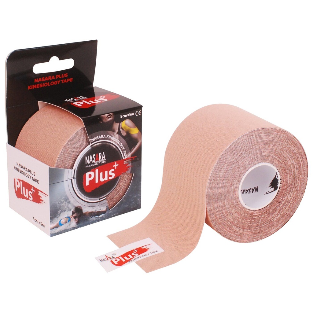 Nasara Kinesiology Tape Plus 5cmx5m - beige