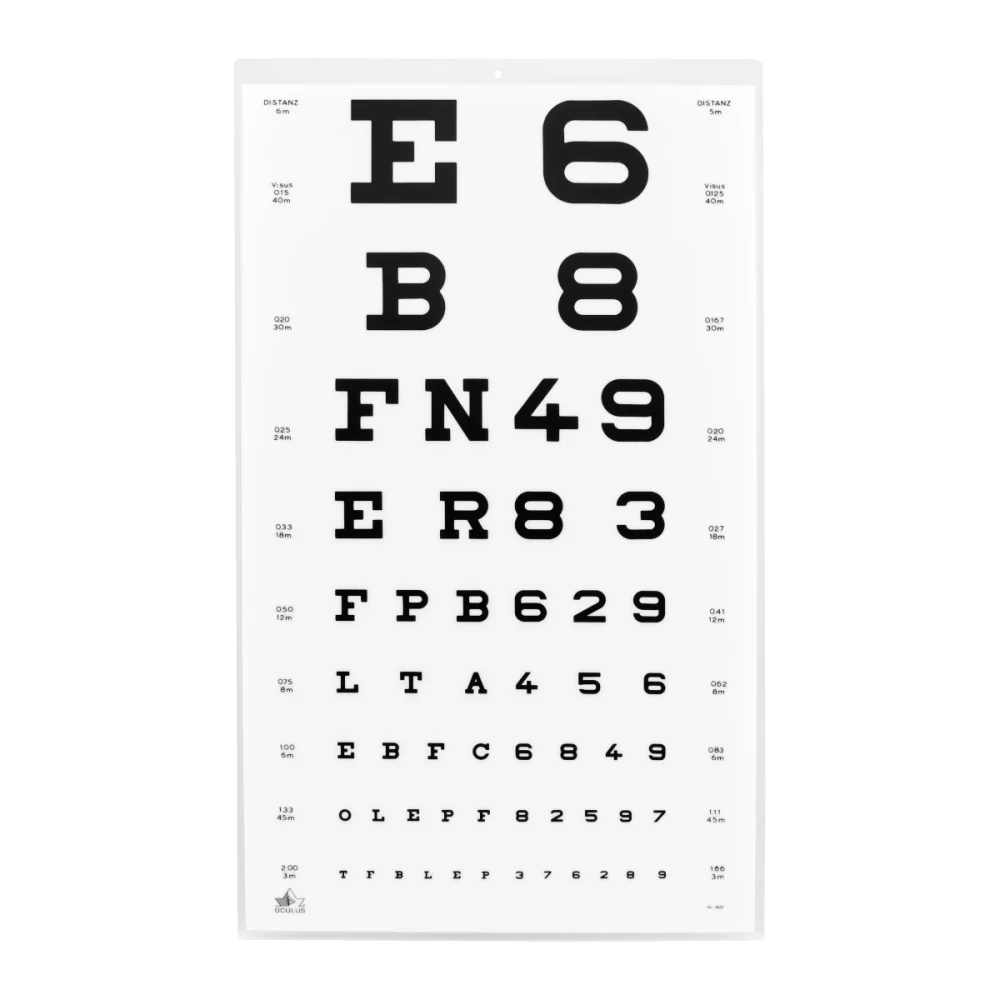 Oculus Sehtest - Buchstaben/Zahlen