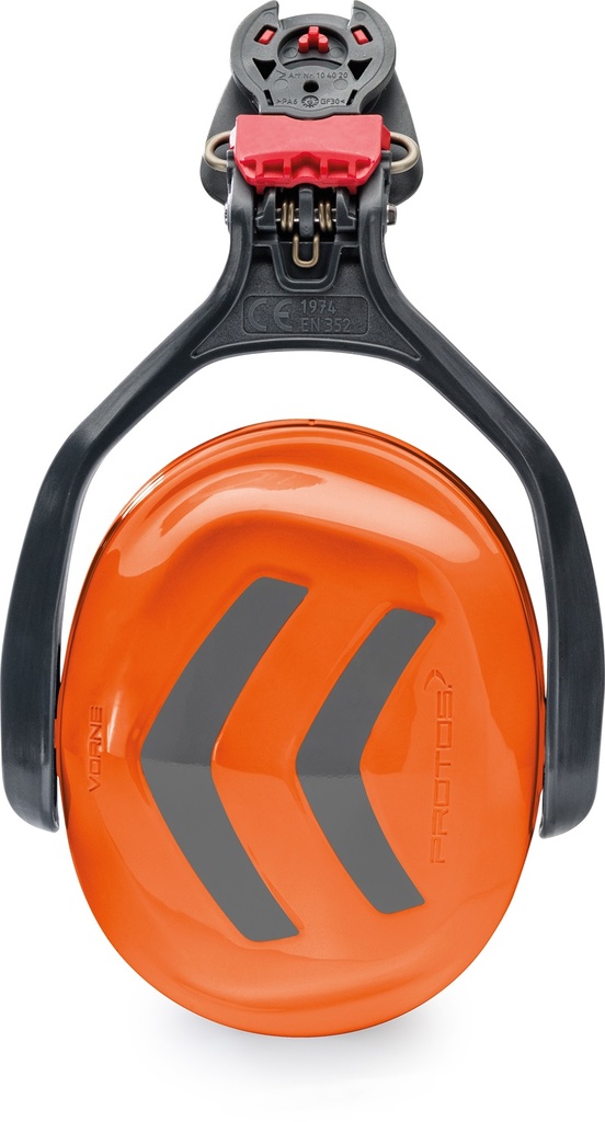 Protos Gehörschutz mit Bügel - grau/orange