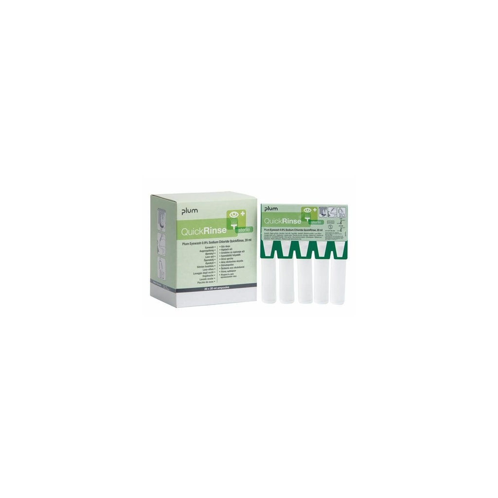Plum QuickRinse 5Stk a 20ml, Augenspülampullen