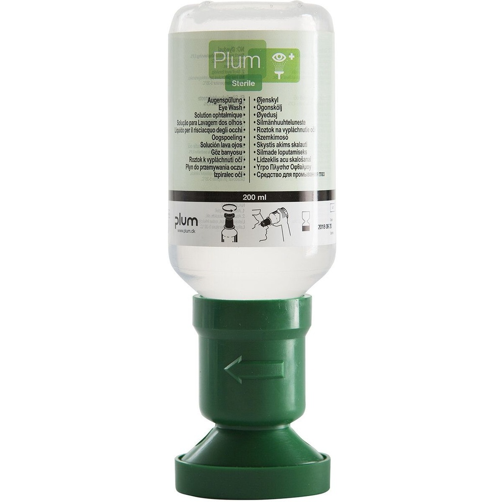 Plum Augenspülflasche 200ml NaCl 0.9%