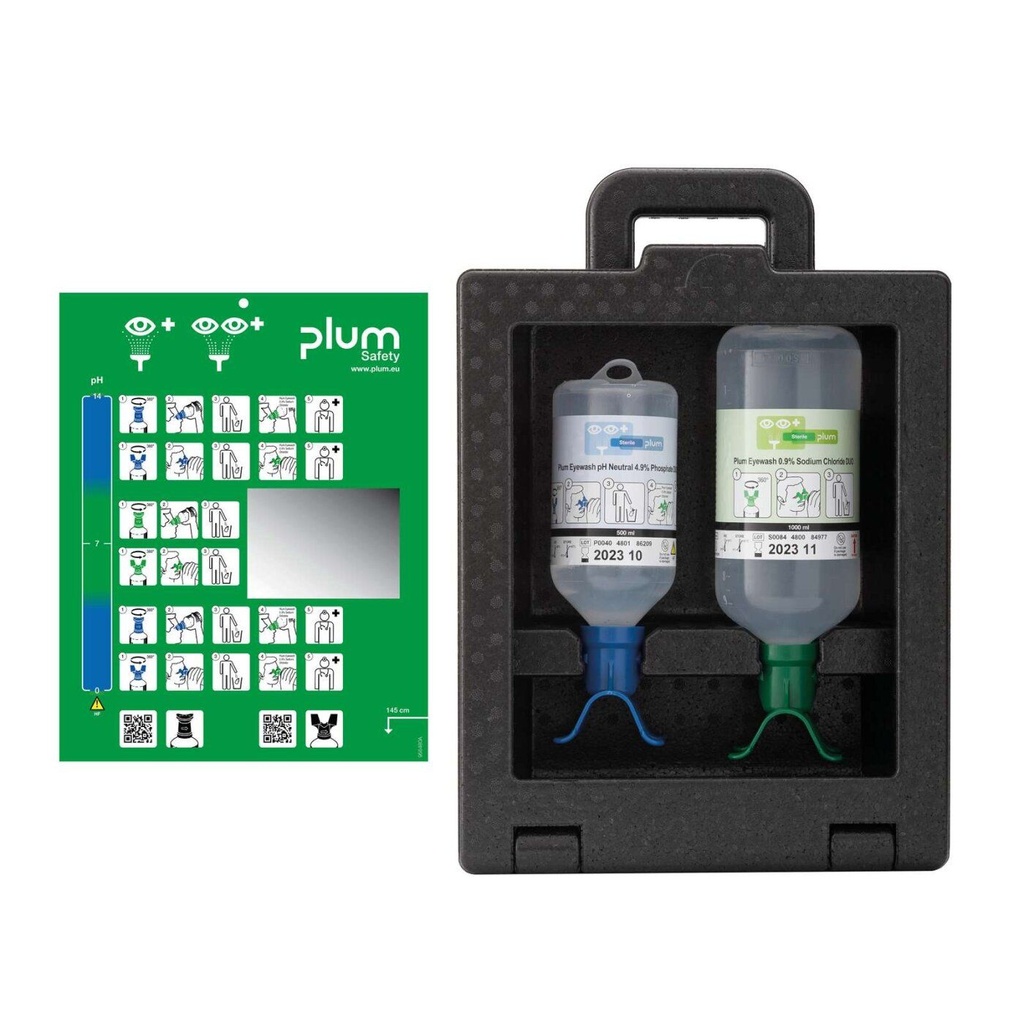 Plum iBox 2 mit 1x500ml pH-neutral DUO und 1000ml NaCl 0.9% DUO