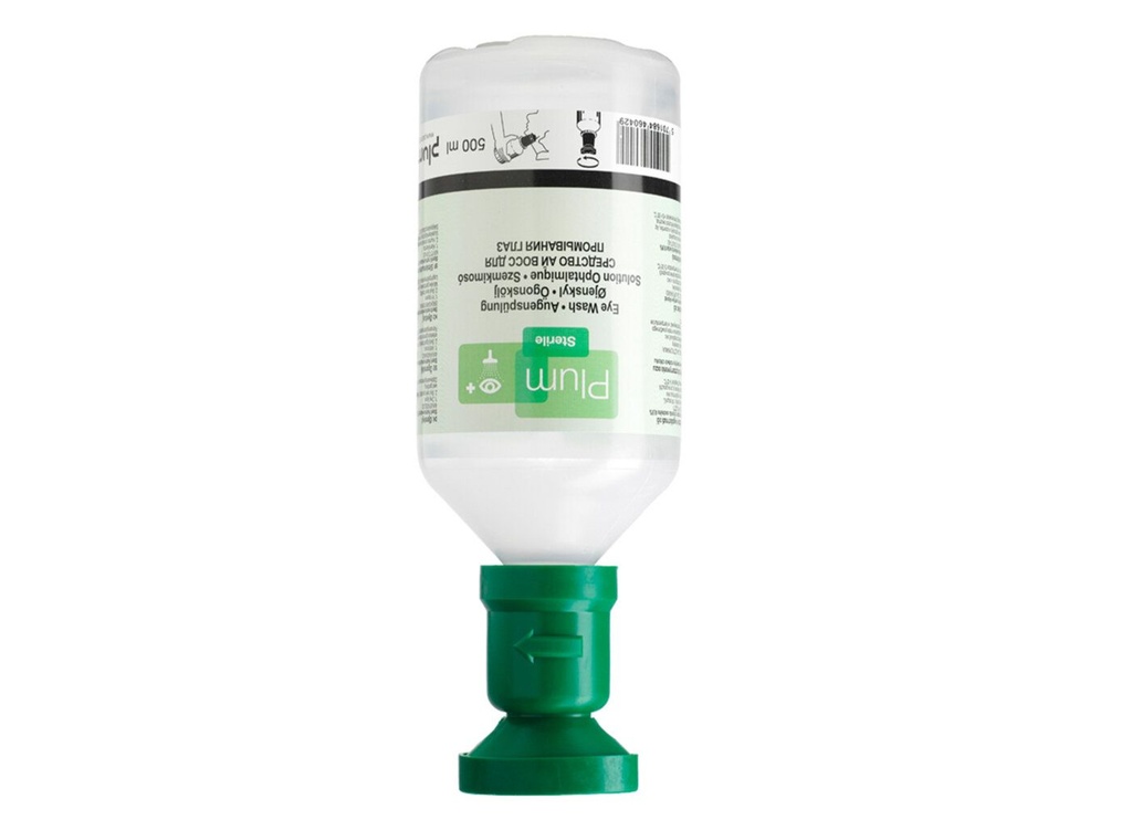 Plum Augenspülflasche 500 ml NaCl 0.9%
