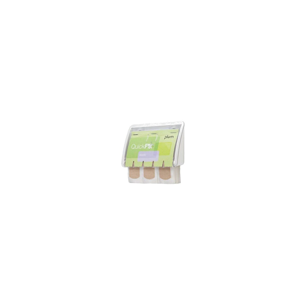 Plum QuickFix UNO Pflasterspender transparent, inkl. Pflaster elastisch, 45Stk