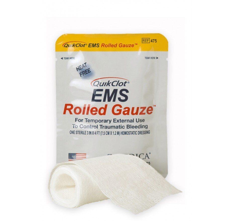 Quikclot EMS Rolled Gauze, Hämastyptikum