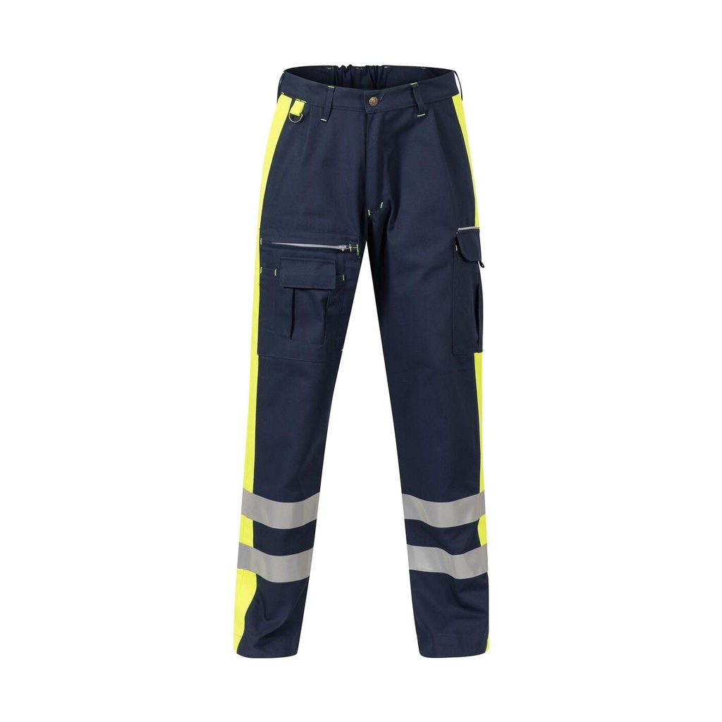 Rescuewear Einsatzhose navyblau/neongelb 54
