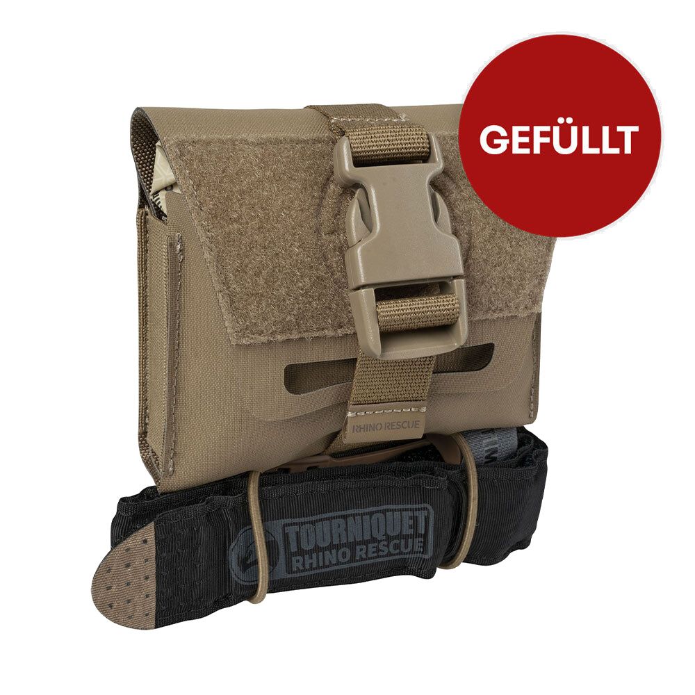 Rhino Rescue CLC IFAK Lvl 1 Mini Erste Hilfe Set, gefüllt, coyote