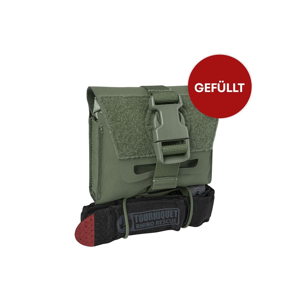Rhino Rescue CLC IFAK Lvl 1 Mini Erste Hilfe Set, gefüllt, oliv