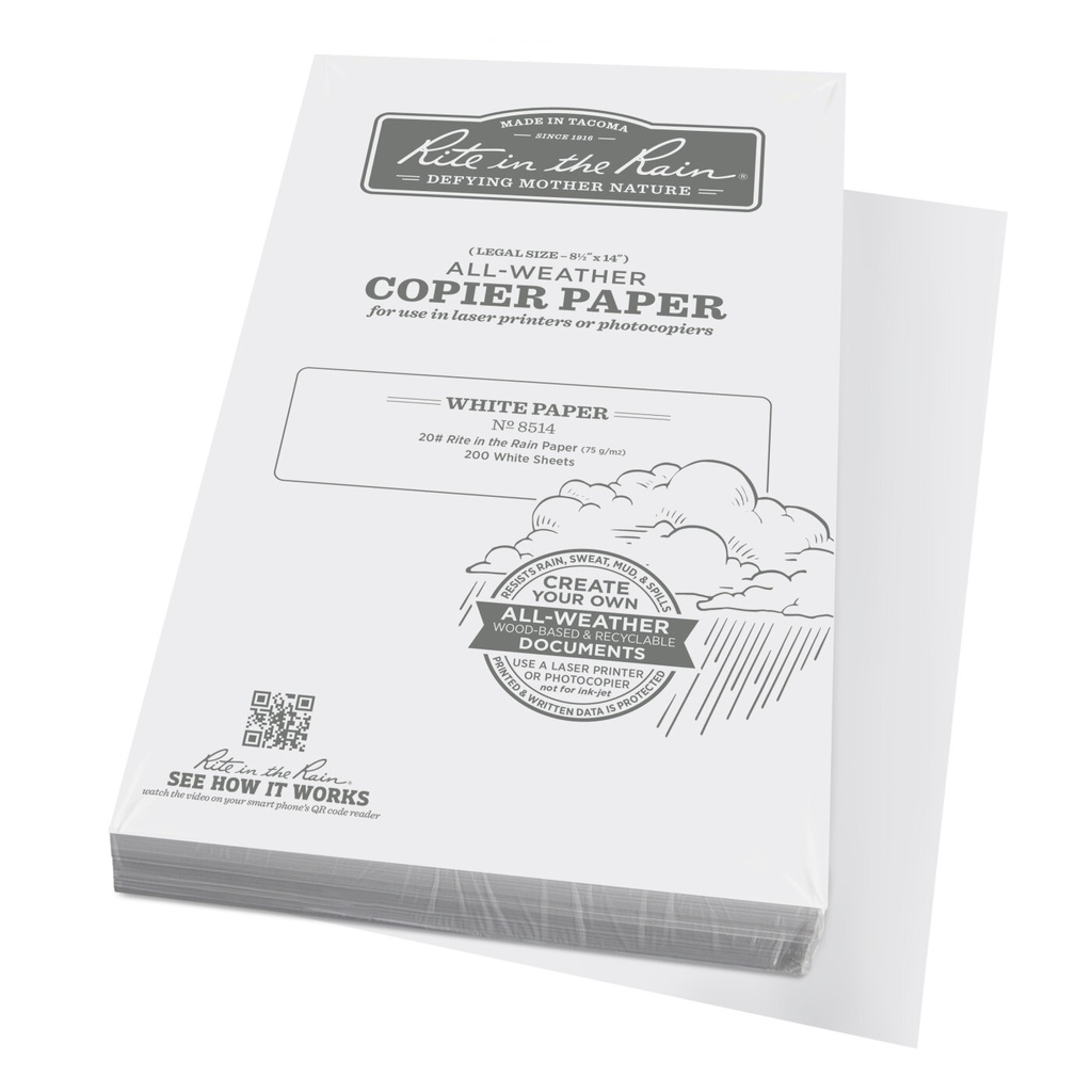 Rite in the Rain Kopierpapier 200Blätter 75g/m2 - weiss - Legal