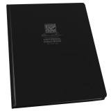 Rite in the Rain Gebundenes Buch Fabrikoid-Cover 21.6x27.9cm - schwarz