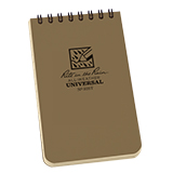 Rite in the Rain Notizbuch Top-Spiral 7,6x12,7cm - tan