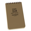 Rite in the Rain Notizbuch Top-Spiral 7,6x12,7cm - tan