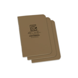 Rite in the Rain Notizbuch Geheftet 8,25x11,75cm 3er Pack - tan