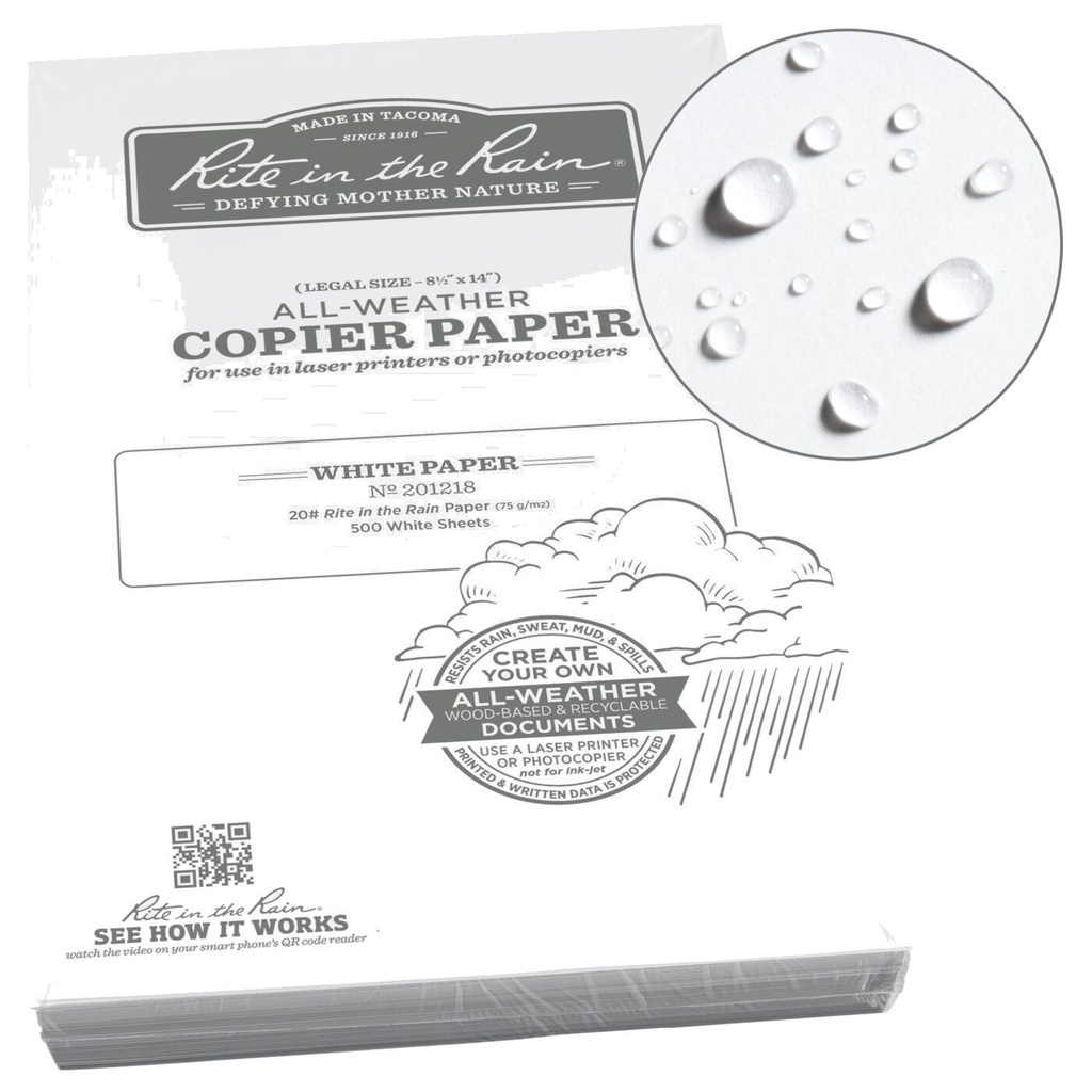 Rite in the Rain Kopierpapier 500 Blätter 75g/m2 - Legal