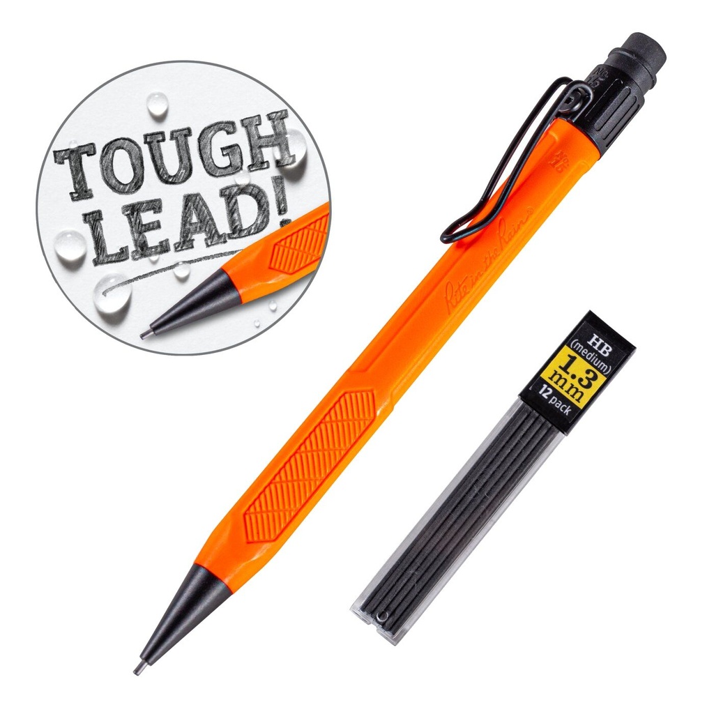 Rite in the Rain Mechanischer Klick-Bleistift 15 dunkle Mine - orange