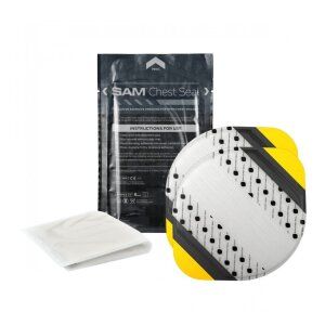 SAM Chest Seal, Thorax Pflaster ohne Ventil Doppelpack