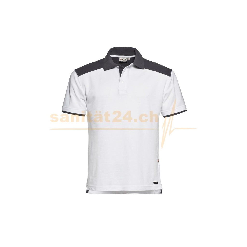 Santino Poloshirt Tivoli weiss/grau - S