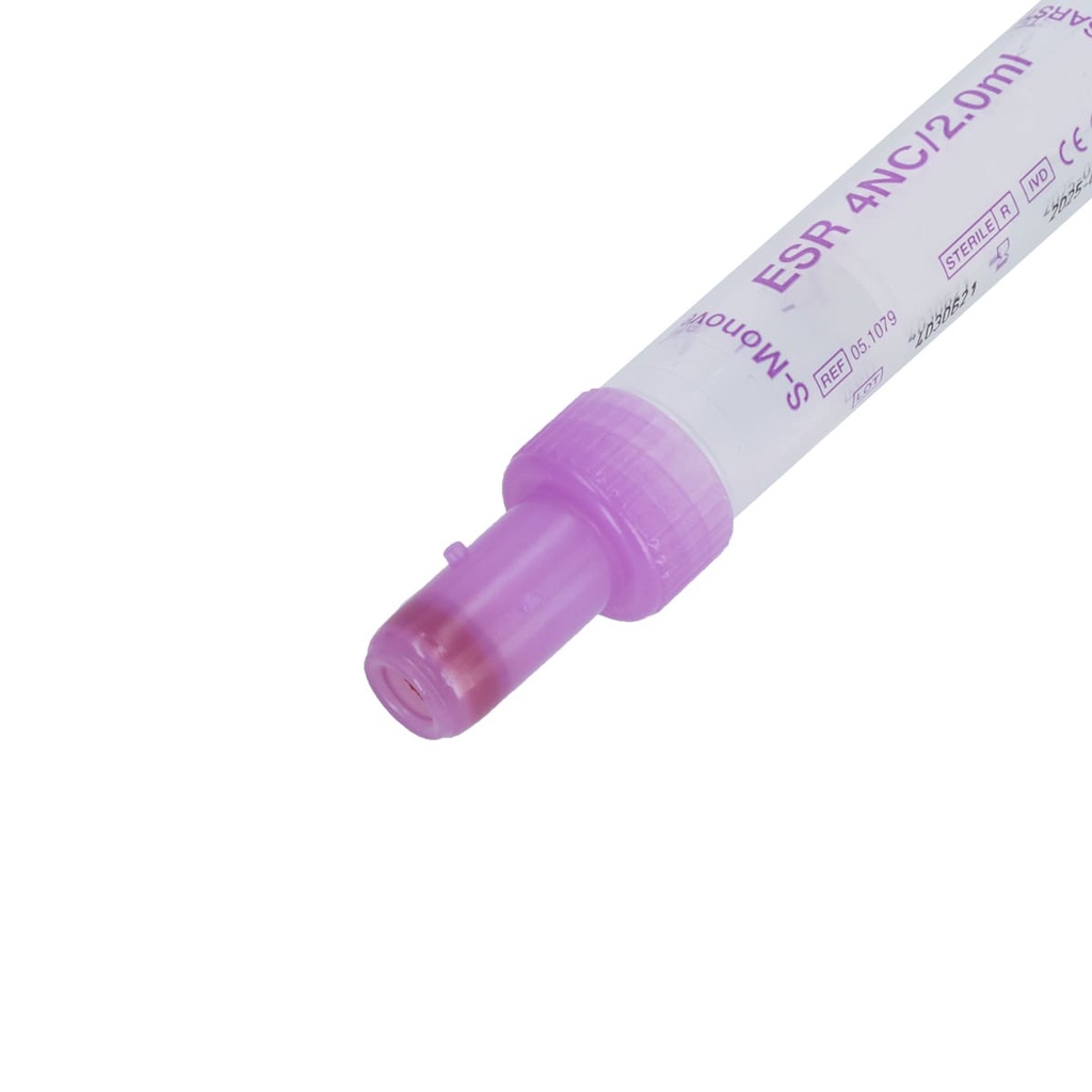 S-Monovette mit Membranverschluss für die Blutsenkung